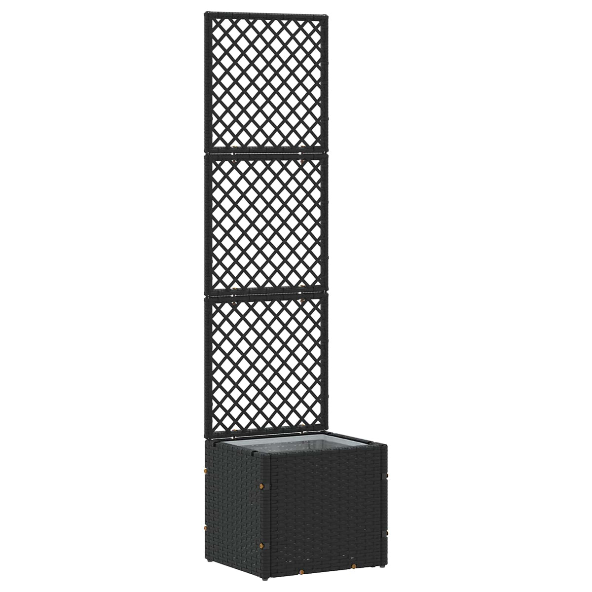 Tuin Trellis Planter Zwart 35 x 30 x 135 cm Metaal is nu te koop bij PeponiXL, paradijselijk wonen!