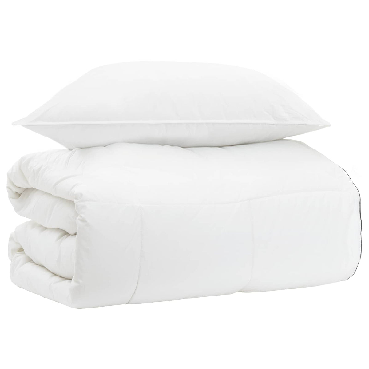 Dekbedset met kussen Wit 140 x 200 cm Katoen, Bamboe, Polyester is nu te koop bij PeponiXL, paradijselijk wonen!