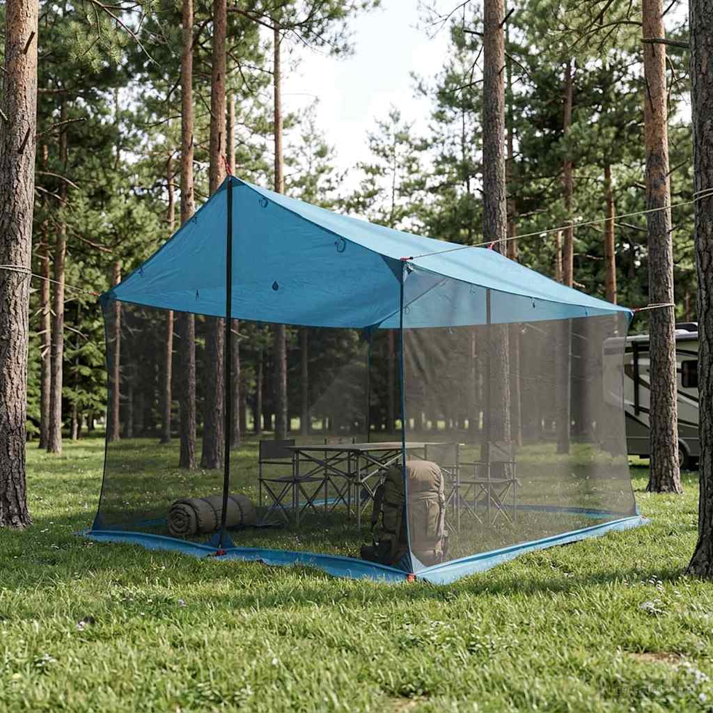 Campingzeil met gaaswanden Blauw 340 x 260 x 220 cm is nu te koop bij PeponiXL, paradijselijk wonen!