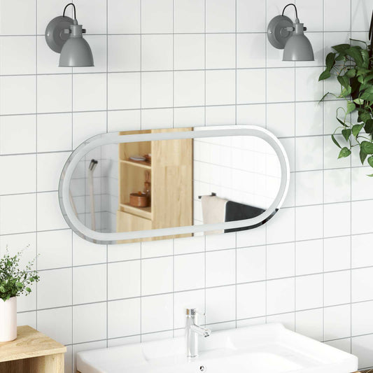 LED Badkamer Spiegel Transparant 90 x 40 cm gehard glas is nu te koop bij PeponiXL, paradijselijk wonen!