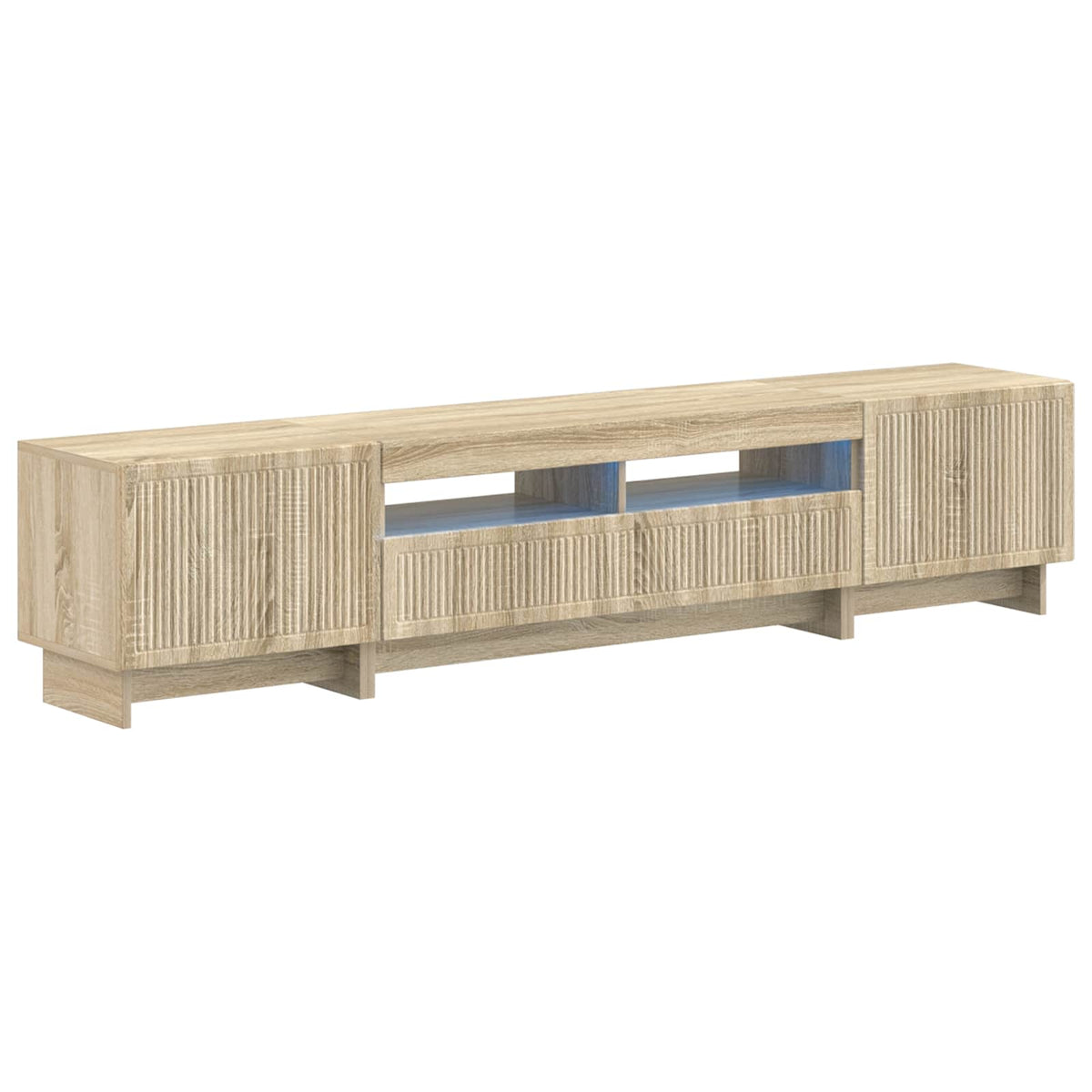 5-delige LED TV-kast Sonoma Eiken Bewerkt hout is nu te koop bij PeponiXL, paradijselijk wonen!