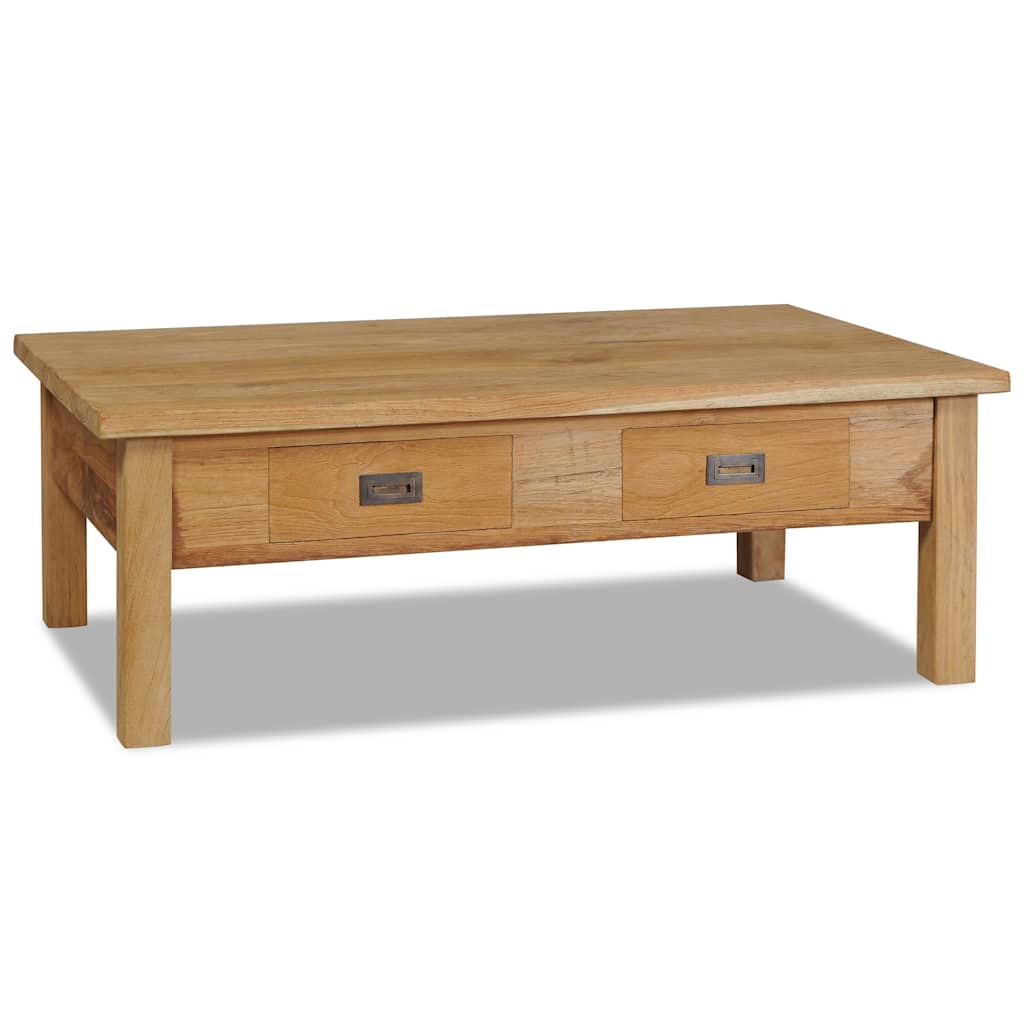 Salontafel massief teakhout 100x60x35 cm is nu te koop bij PeponiXL, paradijselijk wonen!