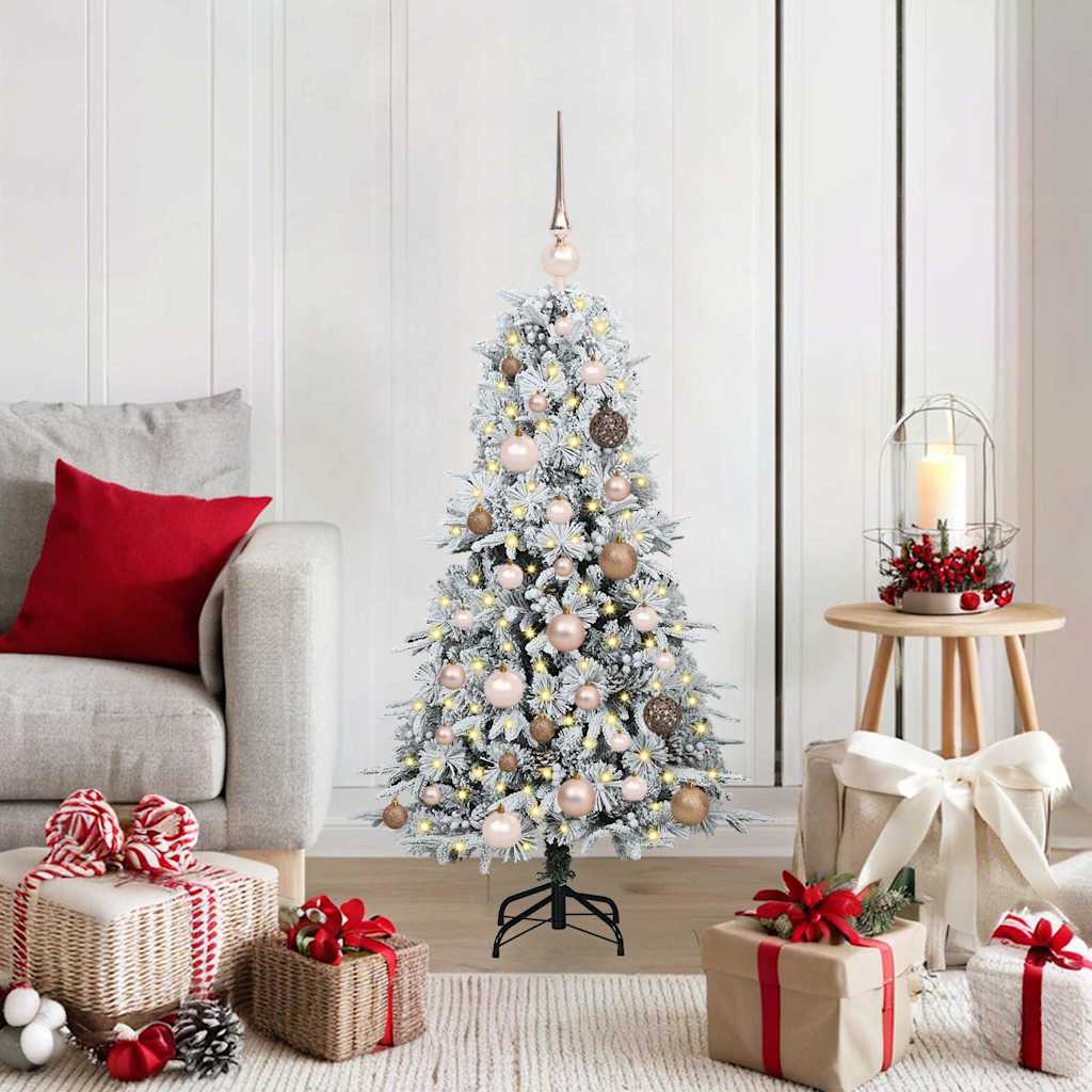 Kunstmatige Inklapbare Kerstboom Wit 120 cm PE en PVC is nu te koop bij PeponiXL, paradijselijk wonen!