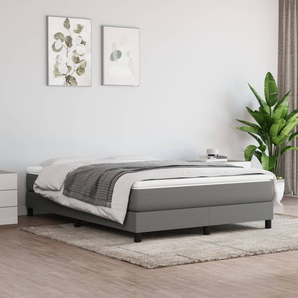 Pocketveringmatras medium 140x200x20 cm stof donkergrijs is nu te koop bij PeponiXL, paradijselijk wonen!