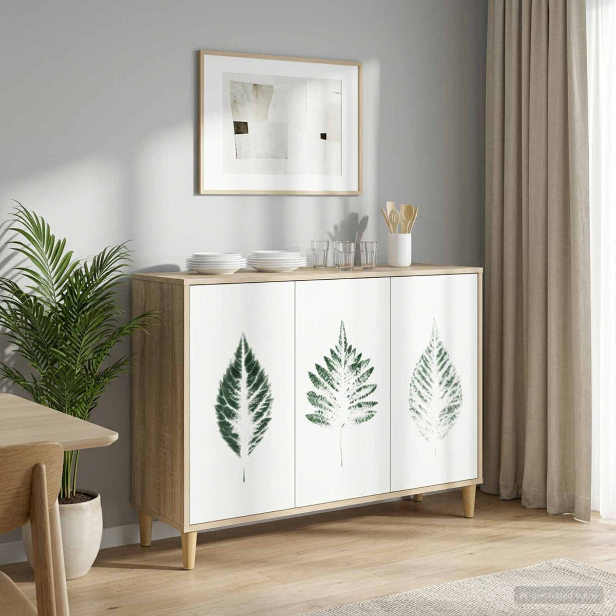 Dressoir HANAU Sonoma 102 x 33 x 75 cm Bewerkt hout is nu te koop bij PeponiXL, paradijselijk wonen!