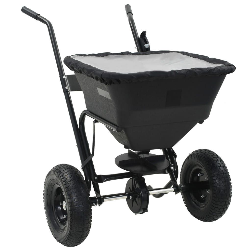 Strooiwagen duwmodel 45 L 106x73x76 cm PVC en staal is nu te koop bij PeponiXL, paradijselijk wonen!