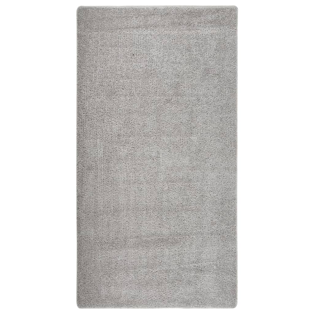 Vloerkleed shaggy anti-slip 80x150 cm lichtgrijs is nu te koop bij PeponiXL, paradijselijk wonen!