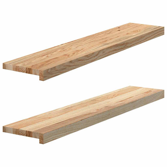 Vensterbanken 2 st onbehandeld 100x20x2 cm massief eikenhout is nu te koop bij PeponiXL, paradijselijk wonen!