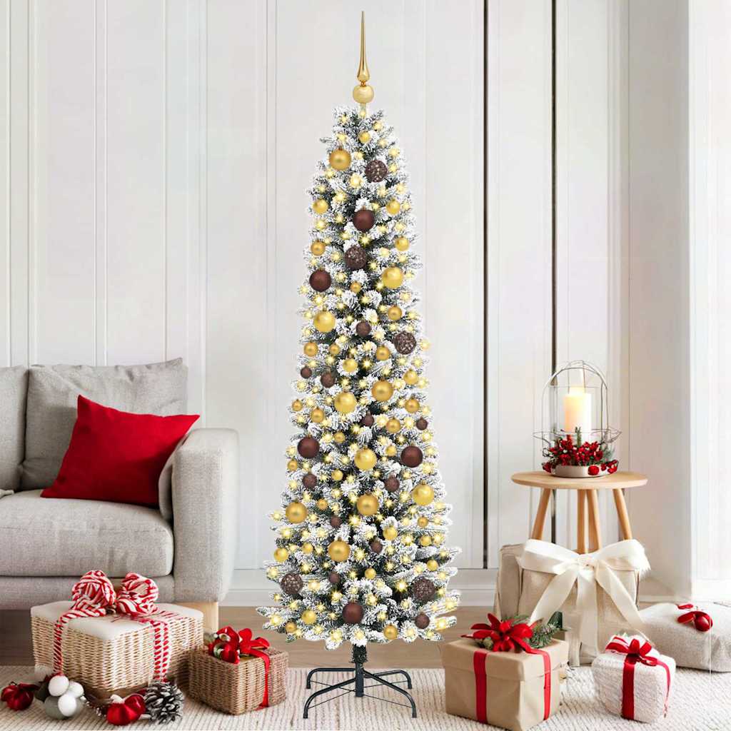 Kunstkerstboom Wit 180 cm PVC en Metaal en Plastic is nu te koop bij PeponiXL, paradijselijk wonen!