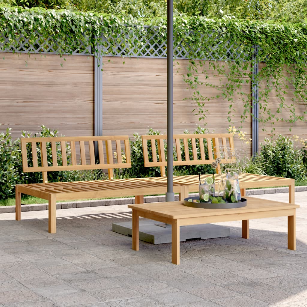Tuinmiddenbanken 2 st pallet massief acaciahout is nu te koop bij PeponiXL, paradijselijk wonen!