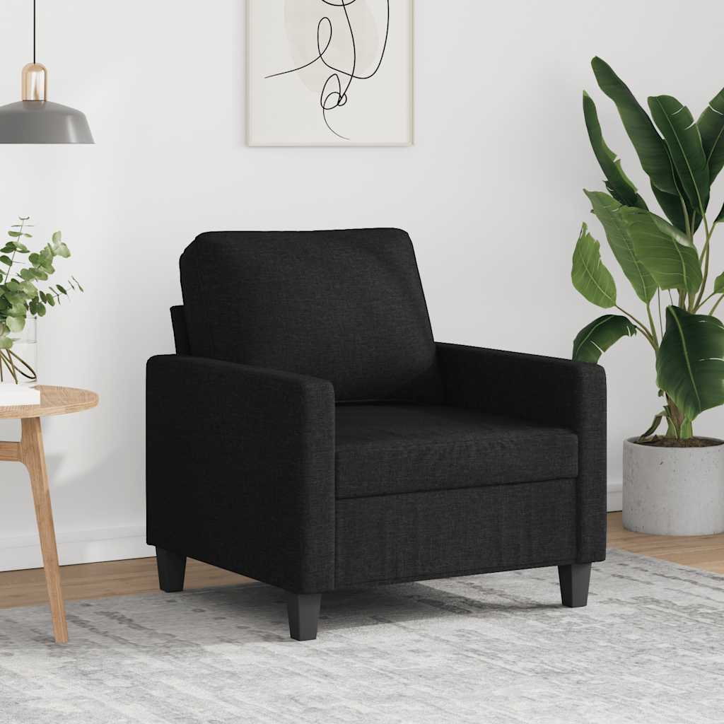 Fauteuil 60 cm stof zwart is nu te koop bij PeponiXL, paradijselijk wonen!
