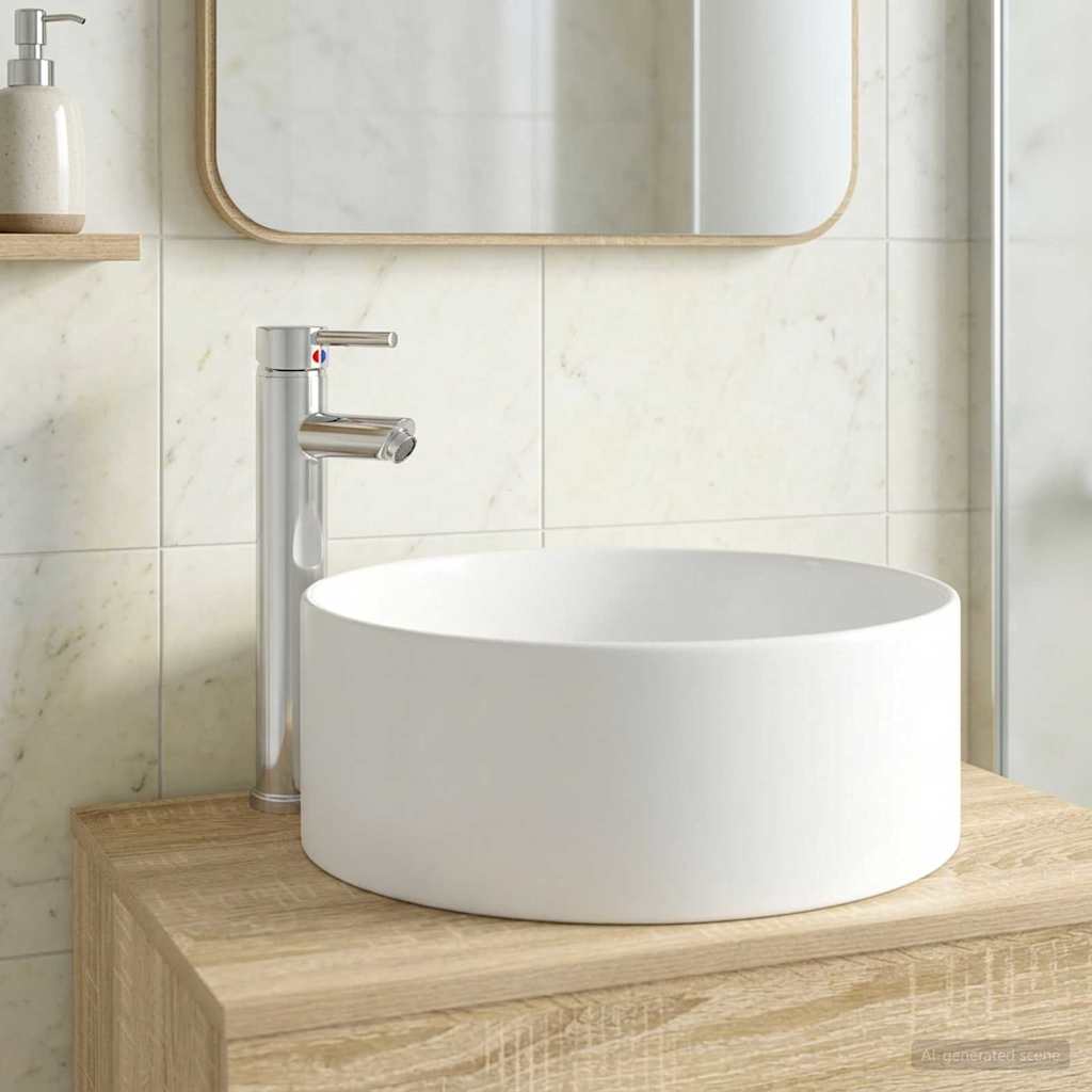 Badkamer Waskom Chroom 40,5 x 40,5 x 15,5 cm Metaal is nu te koop bij PeponiXL, paradijselijk wonen!