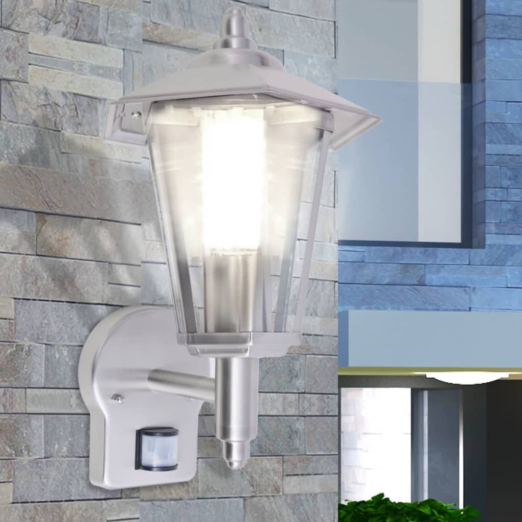 Wandlantaarn met bewegingsdetector voor buiten roestvrij staal is nu te koop bij PeponiXL, paradijselijk wonen!