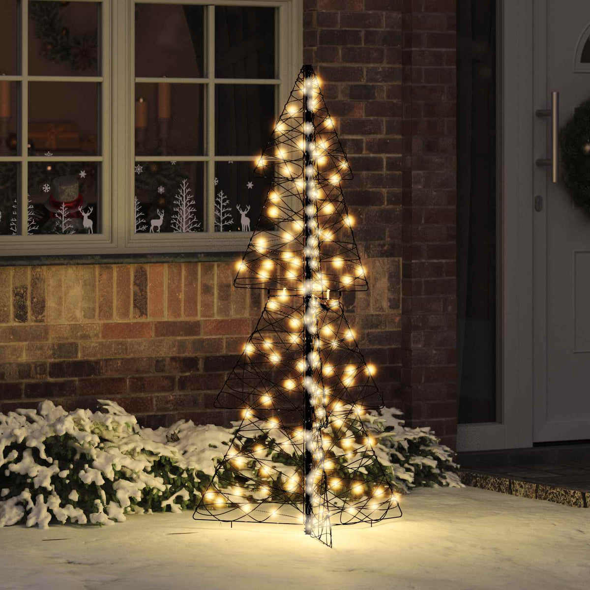 Kerstboom met 160 LED Warmwit 150 cm Rattan is nu te koop bij PeponiXL, paradijselijk wonen!