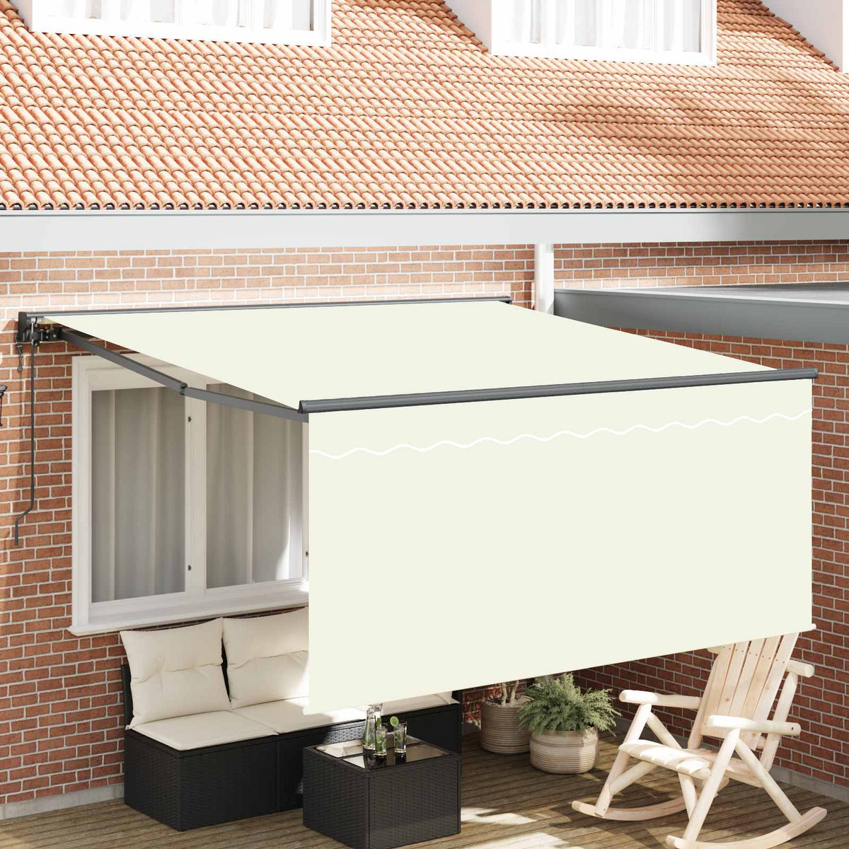 Inklapbaar Zonnescherm Crème 300 x 250 cm is nu te koop bij PeponiXL, paradijselijk wonen!