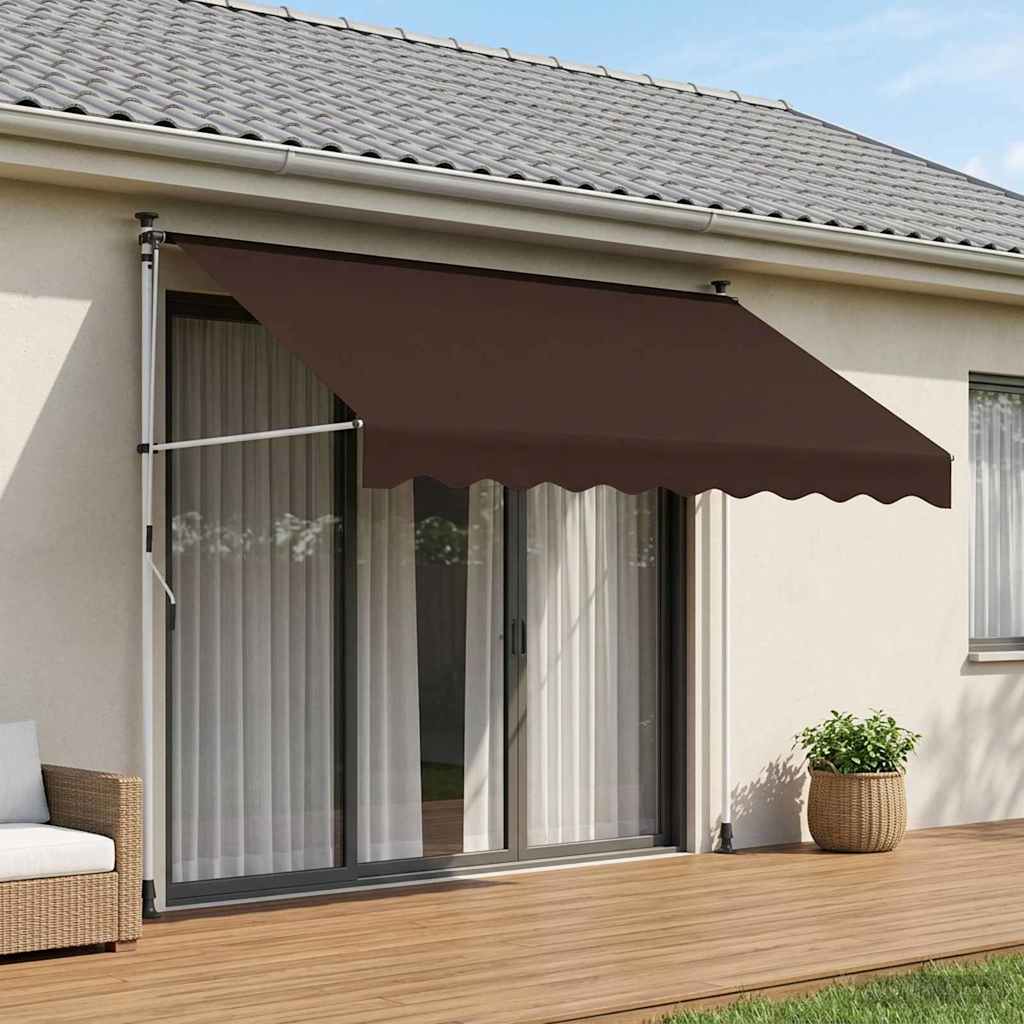 Handmatig uitschuifbare luifel Bruin 300 cm is nu te koop bij PeponiXL, paradijselijk wonen!