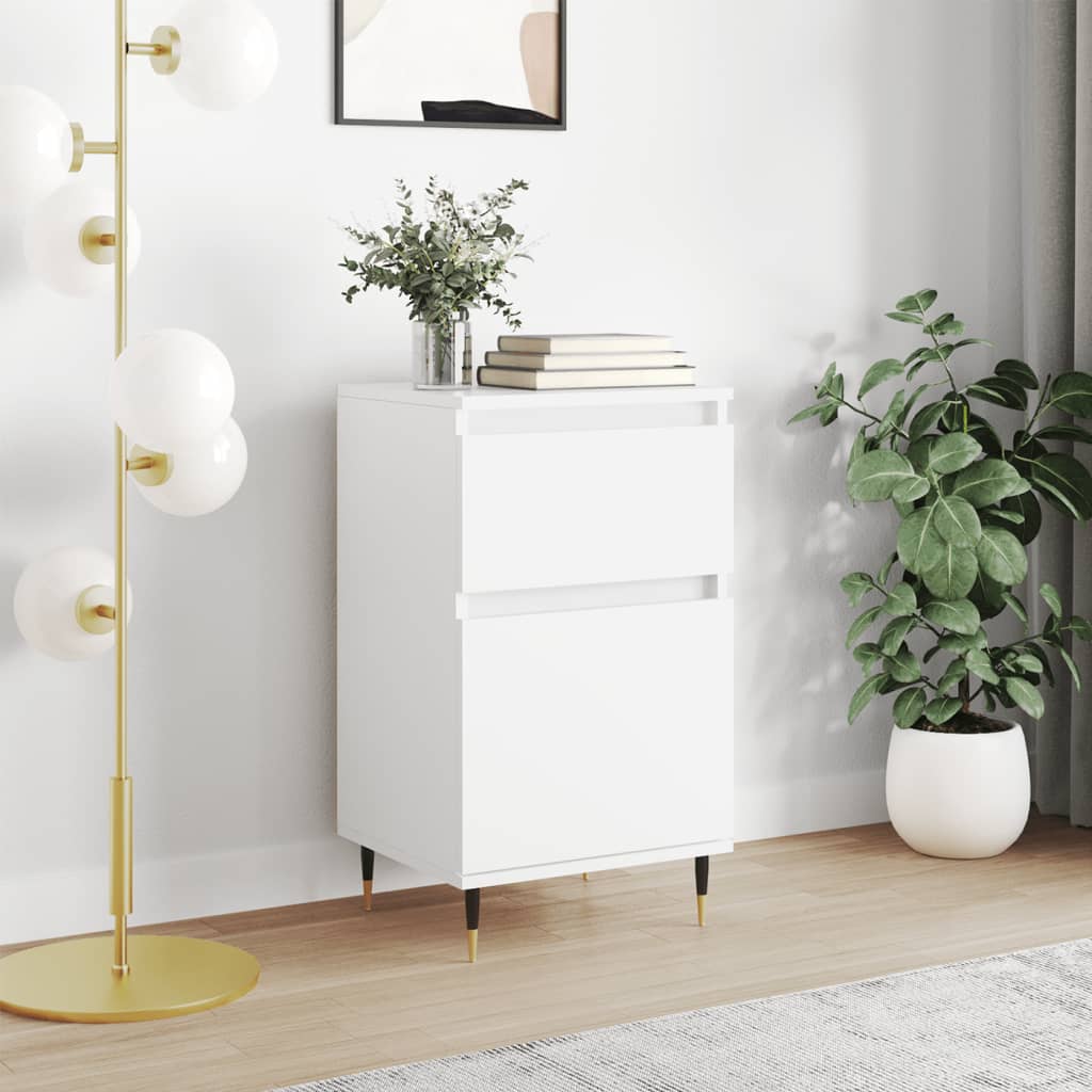 Dressoir 40x35x70 cm bewerkt hout wit is nu te koop bij PeponiXL, paradijselijk wonen!