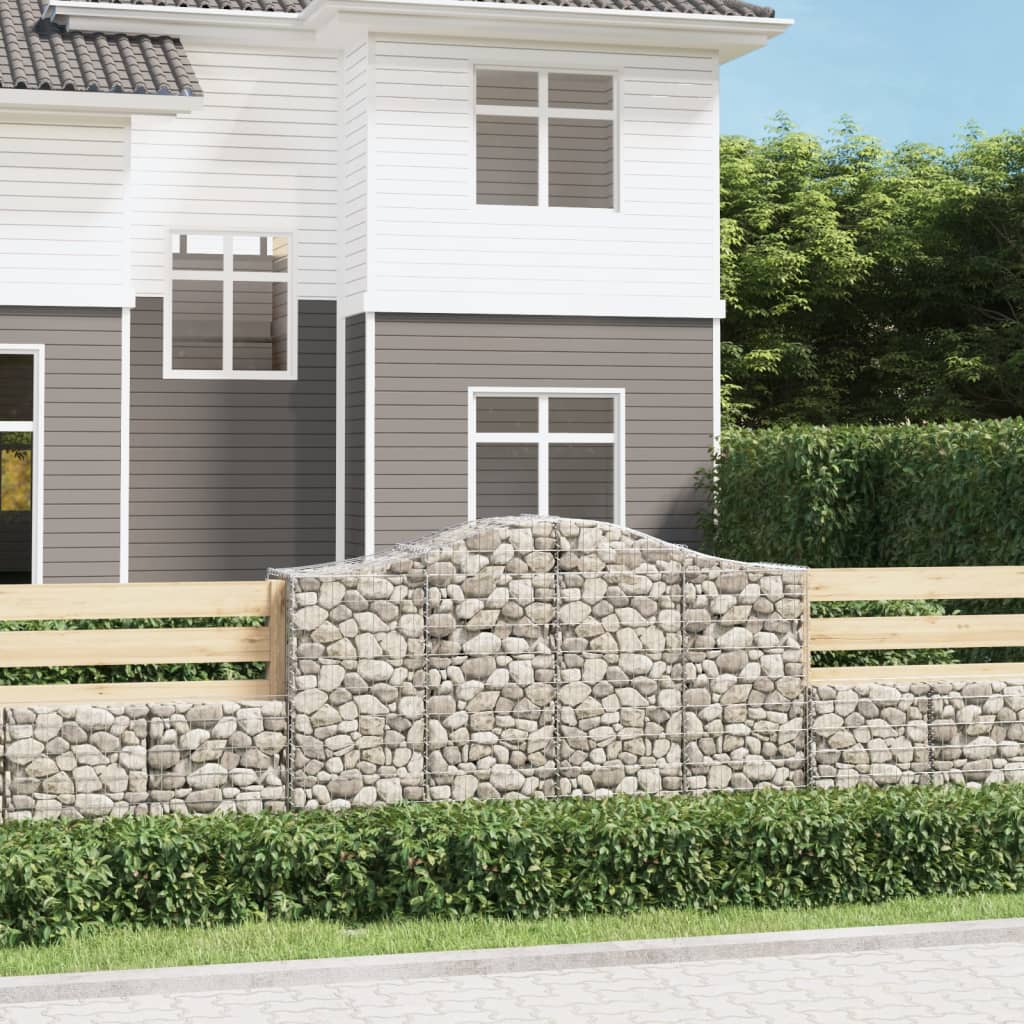 Schanskorven 50 st gewelfd 200x50x120/140 cm ijzer is nu te koop bij PeponiXL, paradijselijk wonen!