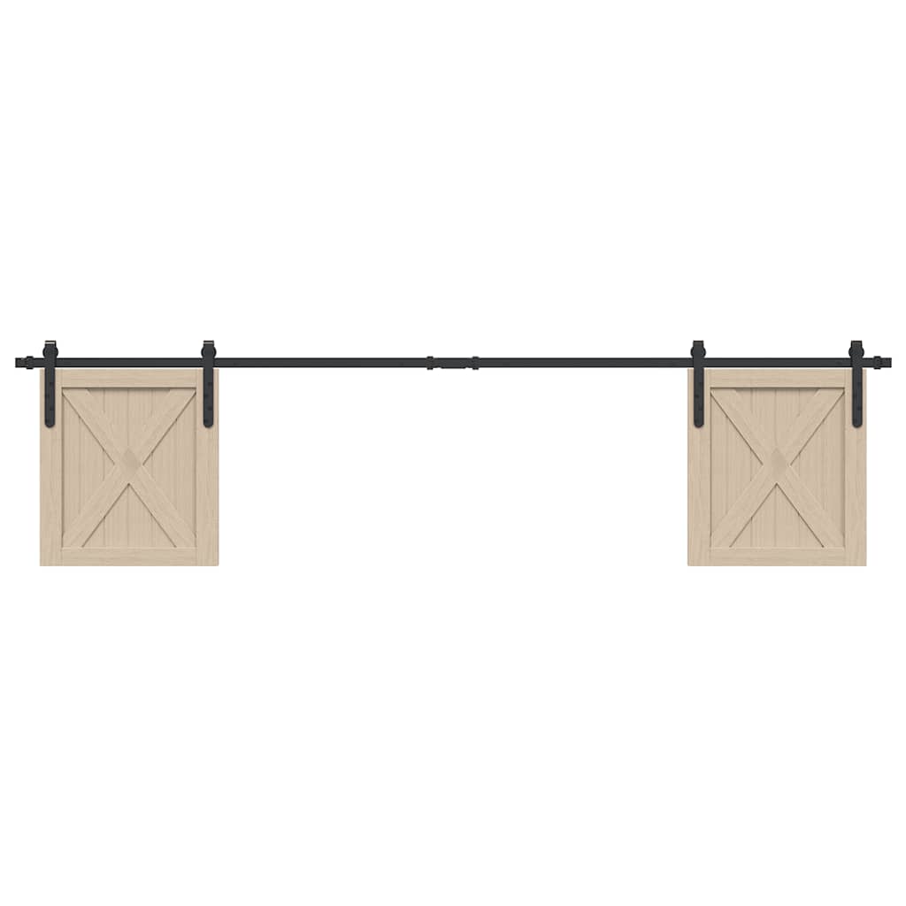 Ophangset voor schuifdeur 213 cm koolstofstaal is nu te koop bij PeponiXL, paradijselijk wonen!