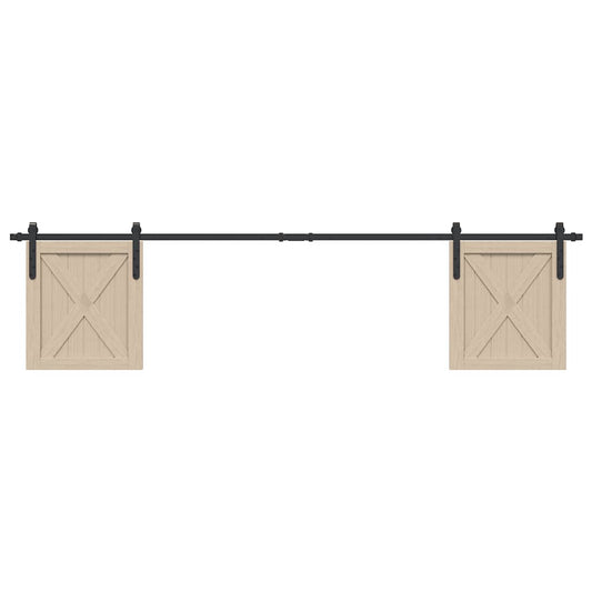 Ophangset voor schuifdeur 213 cm koolstofstaal is nu te koop bij PeponiXL, paradijselijk wonen!