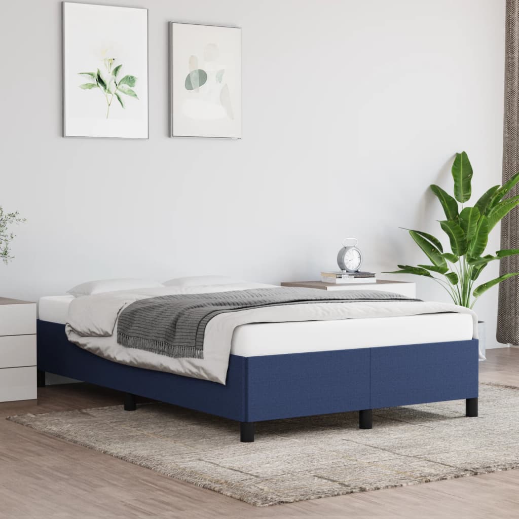 Bedframe zonder matras 120x200 cm stof blauw is nu te koop bij PeponiXL, paradijselijk wonen!
