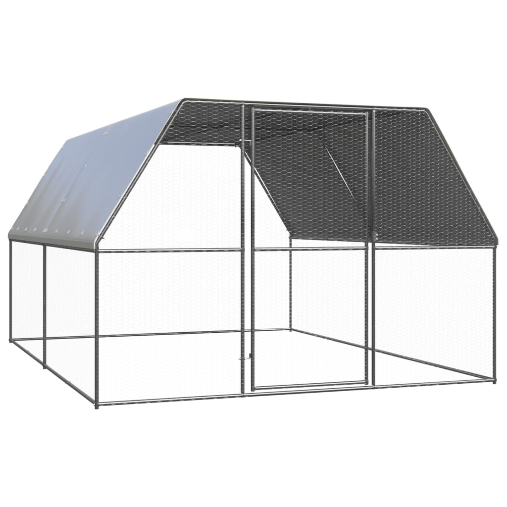 Buitenhok voor kippen 3x4x2 m gegalvaniseerd staal is nu te koop bij PeponiXL, paradijselijk wonen!