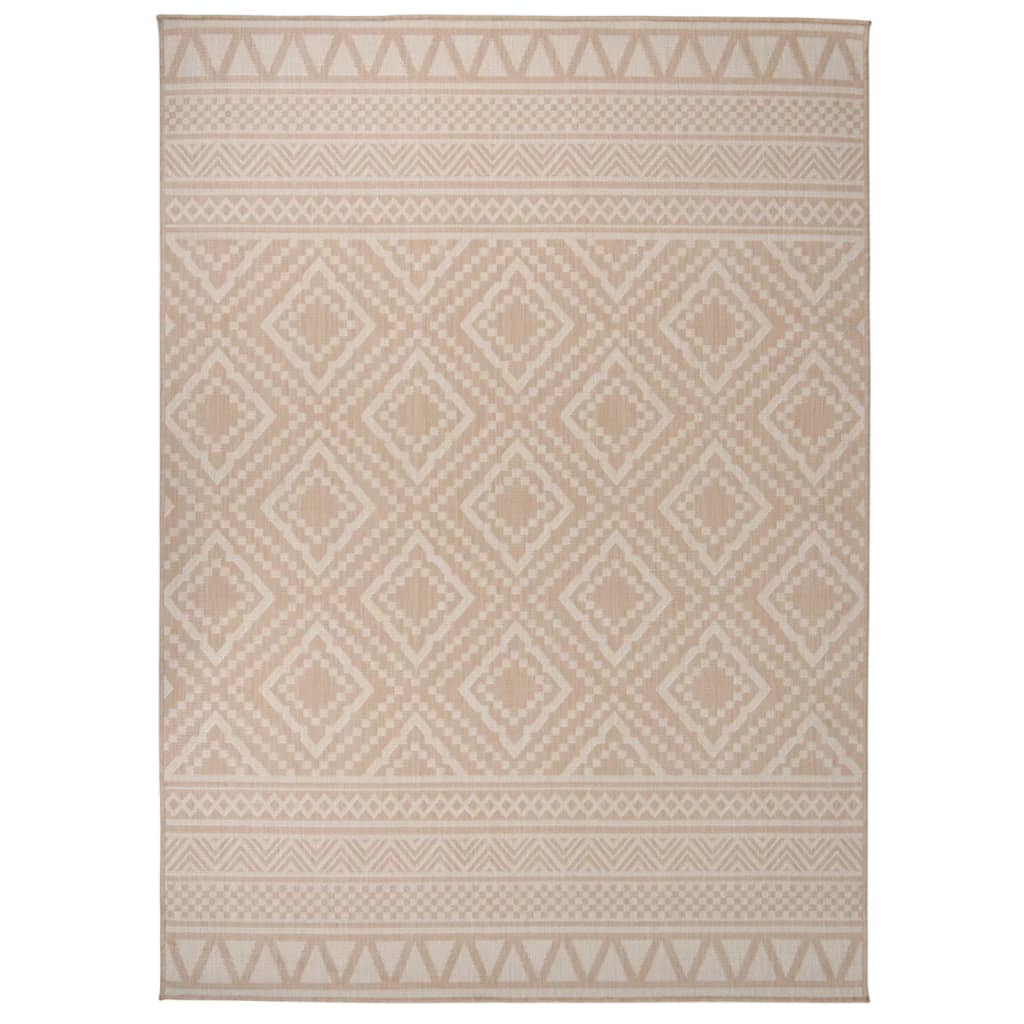 Buitenkleed met patroon platgeweven 200x280 cm bruin is nu te koop bij PeponiXL, paradijselijk wonen!