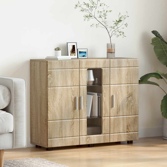 Houten Kast Sonoma Eiken 88,5 x 30,5 x 73 cm Bewerkt hout is nu te koop bij PeponiXL, paradijselijk wonen!