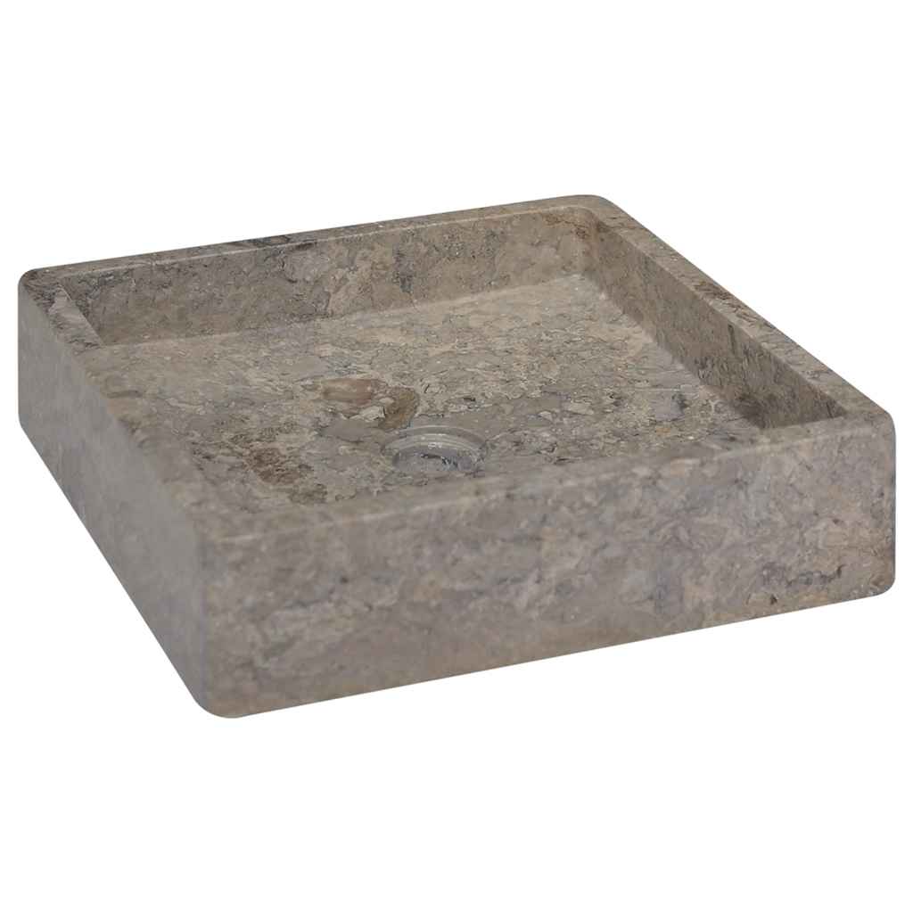 Gootsteen 40x40x10 cm marmer grijs is nu te koop bij PeponiXL, paradijselijk wonen!