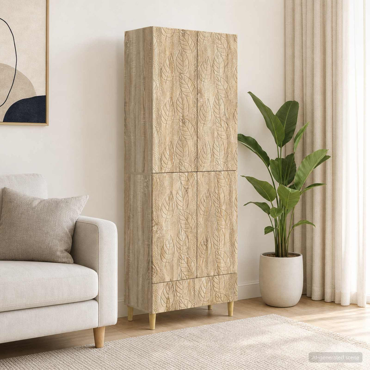 Kastenset 2 pcs Sonoma Eiken Bewerkt hout is nu te koop bij PeponiXL, paradijselijk wonen!