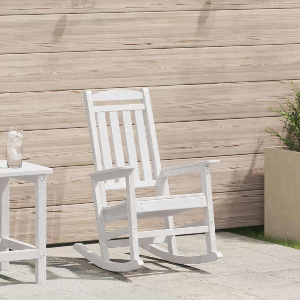 Tuin Schommelstoel Wit 92 x 70 x 108cm HDPE is nu te koop bij PeponiXL, paradijselijk wonen!