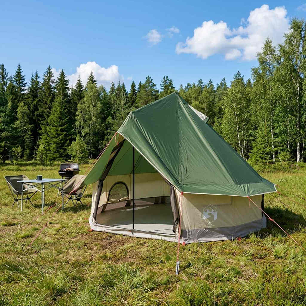Tipi Tent met dak Groen 250 x 250 cm Polyester en staal is nu te koop bij PeponiXL, paradijselijk wonen!