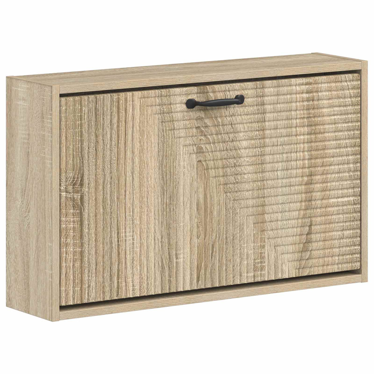 Wandgemonteerde Schoenkast HAARLEM 71 x 17 x 43 cm Bewerkt hout is nu te koop bij PeponiXL, paradijselijk wonen!