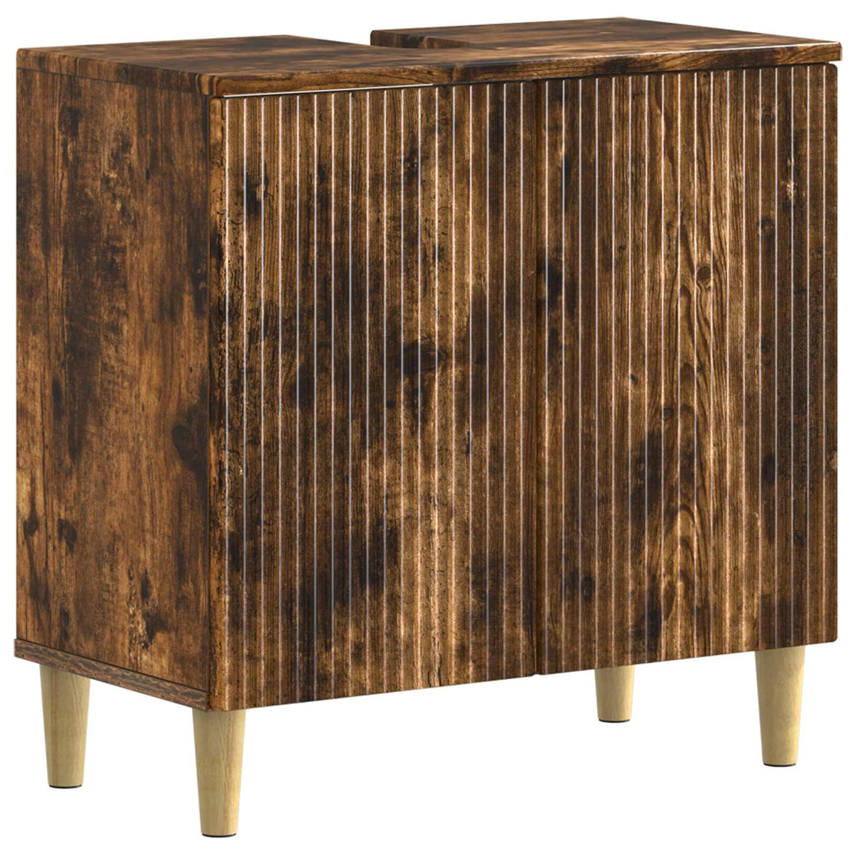 Badkamer wastafelkast ARNHEM Gerookt eiken 59,5 x 31,5 x 59 cm is nu te koop bij PeponiXL, paradijselijk wonen!
