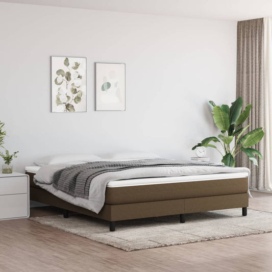 Pocketveringmatras medium 160x200x20 cm stof donkerbruin is nu te koop bij PeponiXL, paradijselijk wonen!