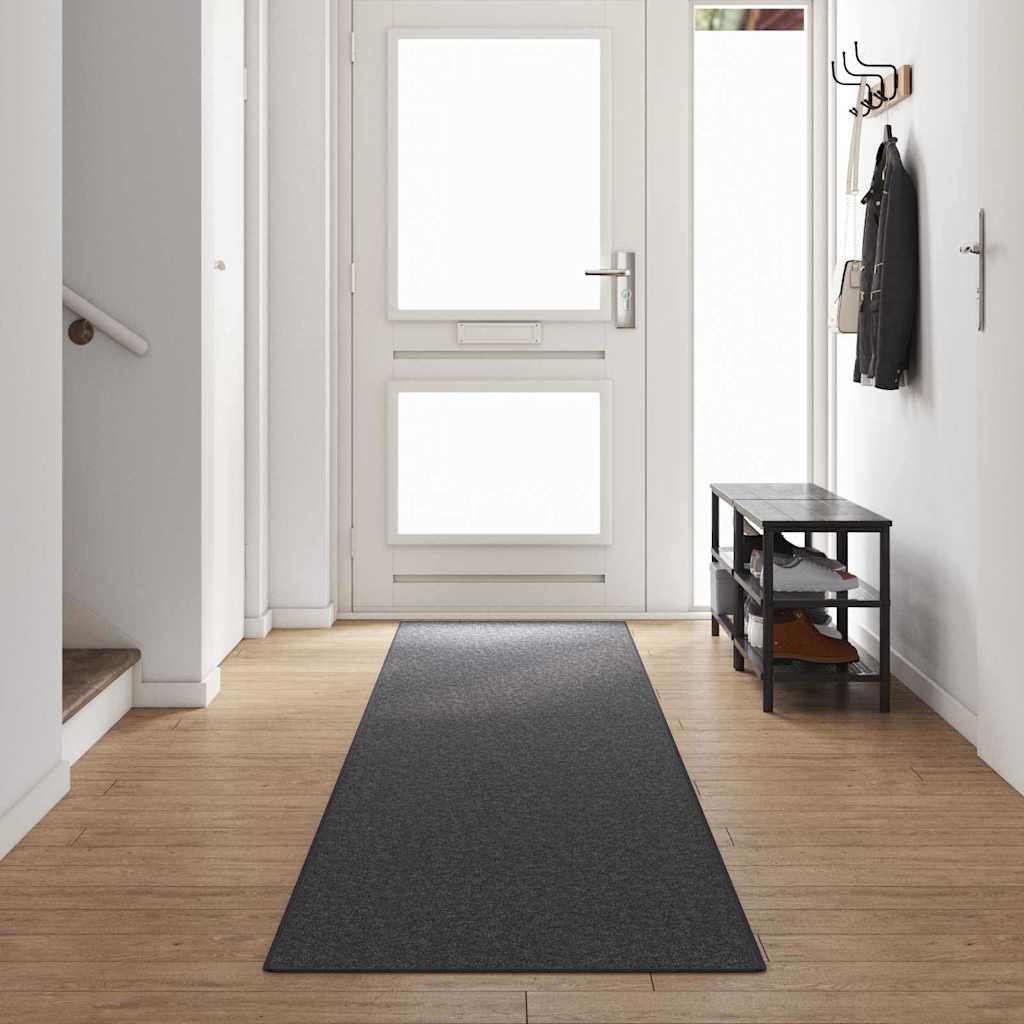 Tapijt Loper Donkergrijs 80 x 500 cm 100% Polypropyleen is nu te koop bij PeponiXL, paradijselijk wonen!