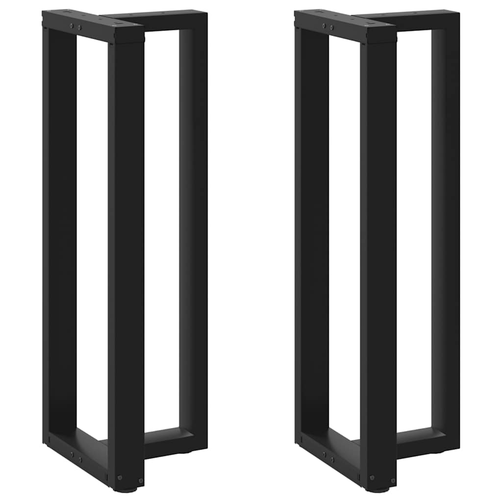 Bartafelpoten 2 st T-vormig 40x35x(110-111) cm staal zwart is nu te koop bij PeponiXL, paradijselijk wonen!