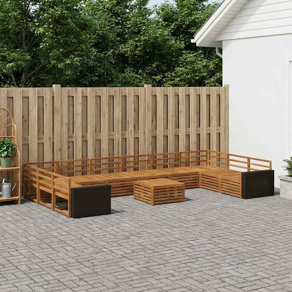 Sofa-Sets 11 pcs Massief Acaciahout is nu te koop bij PeponiXL, paradijselijk wonen!