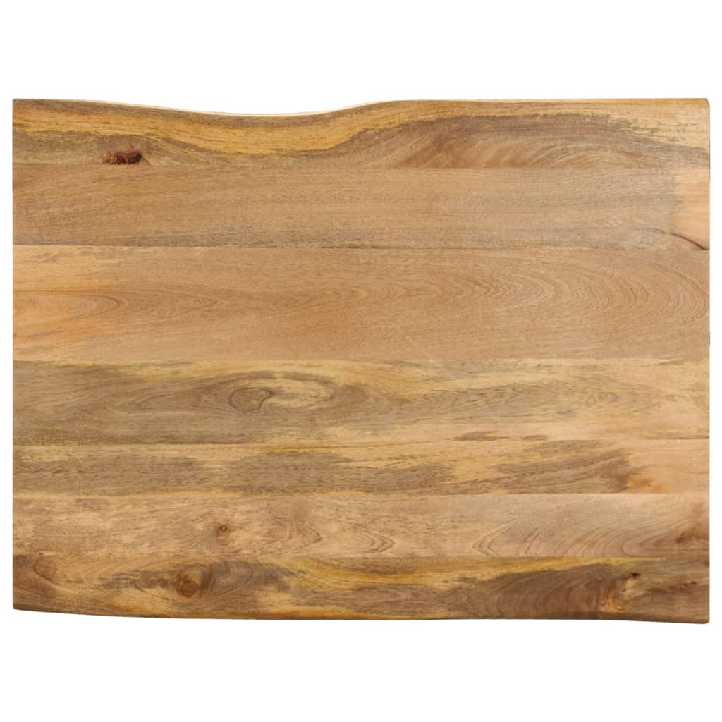Tafelblad met natuurlijke rand 90x80x2,5 cm massief mangohout is nu te koop bij PeponiXL, paradijselijk wonen!