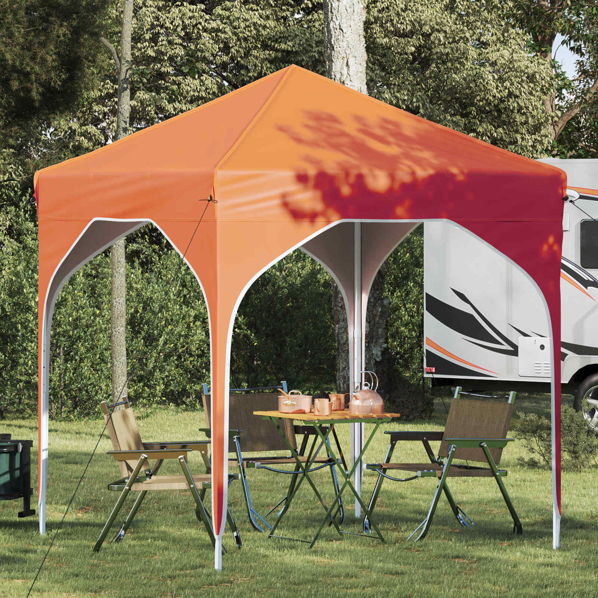 Pop-up Feesttent 194 x 194 x 245 cm Oranje is nu te koop bij PeponiXL, paradijselijk wonen!