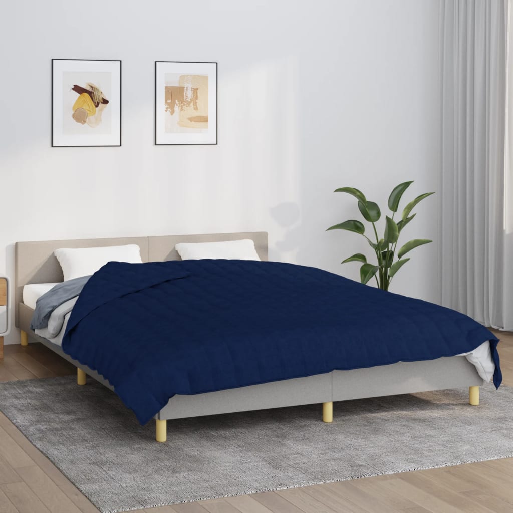 Verzwaringsdeken 200x230 cm 13 kg stof blauw is nu te koop bij PeponiXL, paradijselijk wonen!