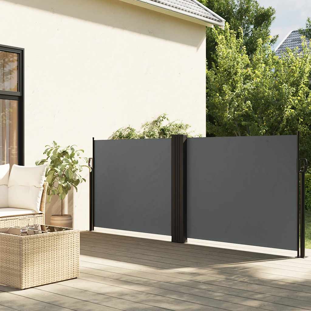 Windscherm uittrekbaar 100x1000 cm antraciet is nu te koop bij PeponiXL, paradijselijk wonen!