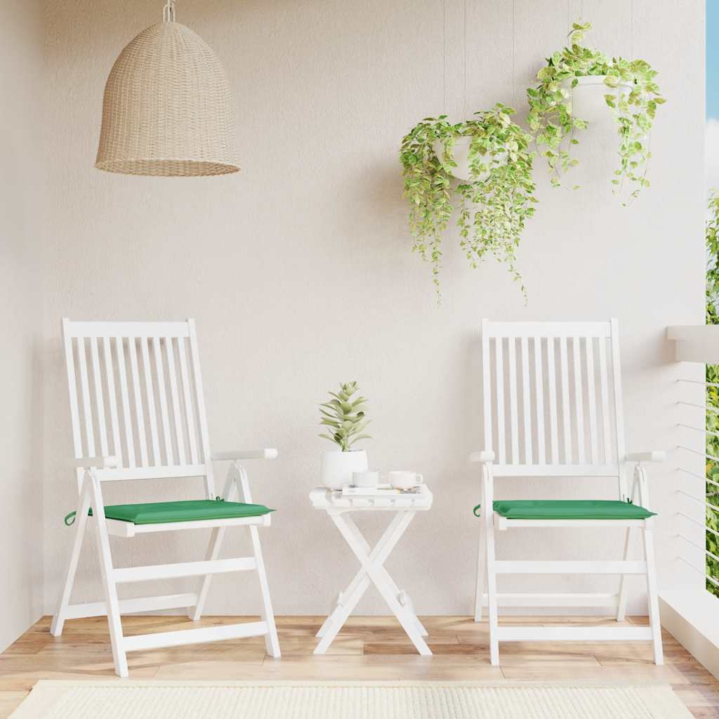 Tuinstoelkussens 2 st 40x40x4 cm oxford stof groen is nu te koop bij PeponiXL, paradijselijk wonen!