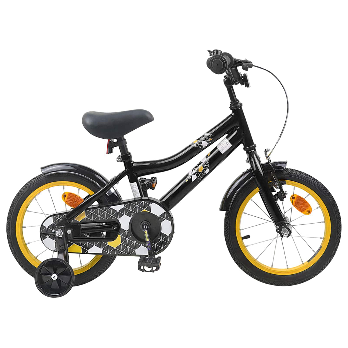 Kinderfiets 14 Inch voor 3-5 jaar oud Zwart is nu te koop bij PeponiXL, paradijselijk wonen!