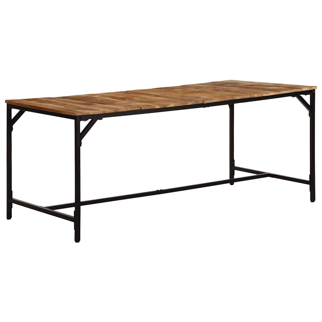 Eettafel 180x90x75 cm massief hout ruw mangohout is nu te koop bij PeponiXL, paradijselijk wonen!