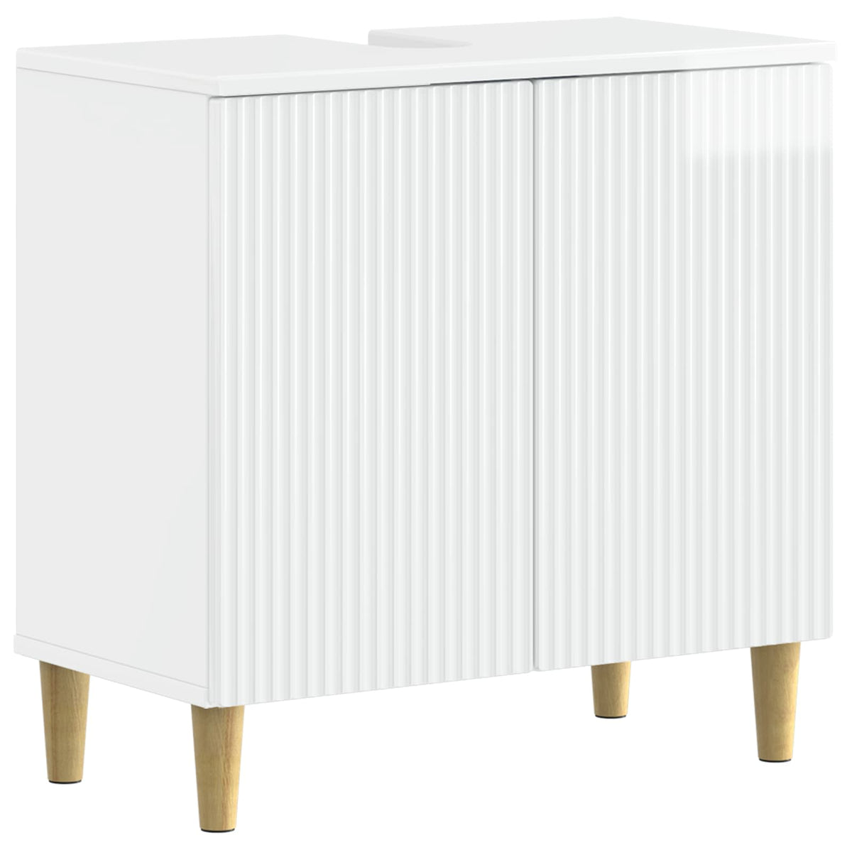 Badkamer wastafelkast ARNHEM Hoogglans Wit 59,5 x 31,5 x 59 cm is nu te koop bij PeponiXL, paradijselijk wonen!