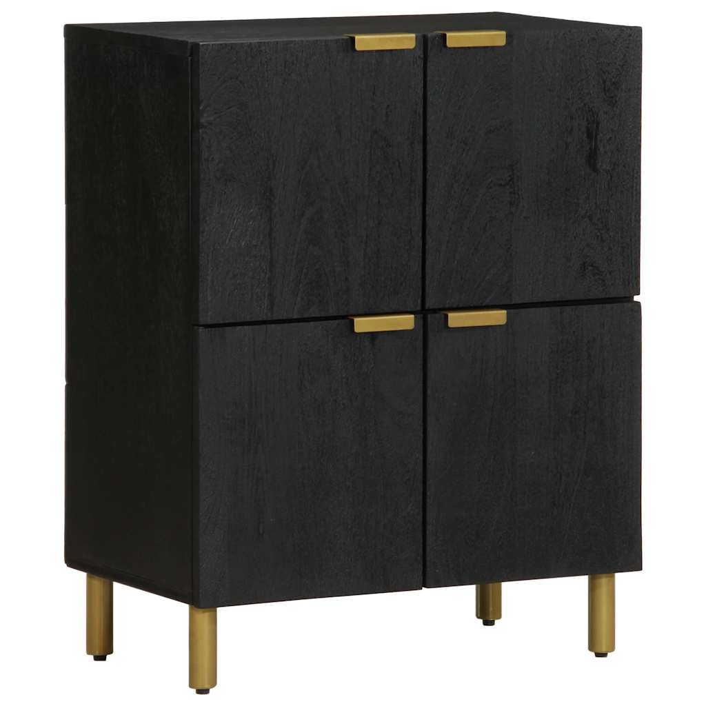 Dressoir 60x33x75 cm bewerkt hout zwart is nu te koop bij PeponiXL, paradijselijk wonen!