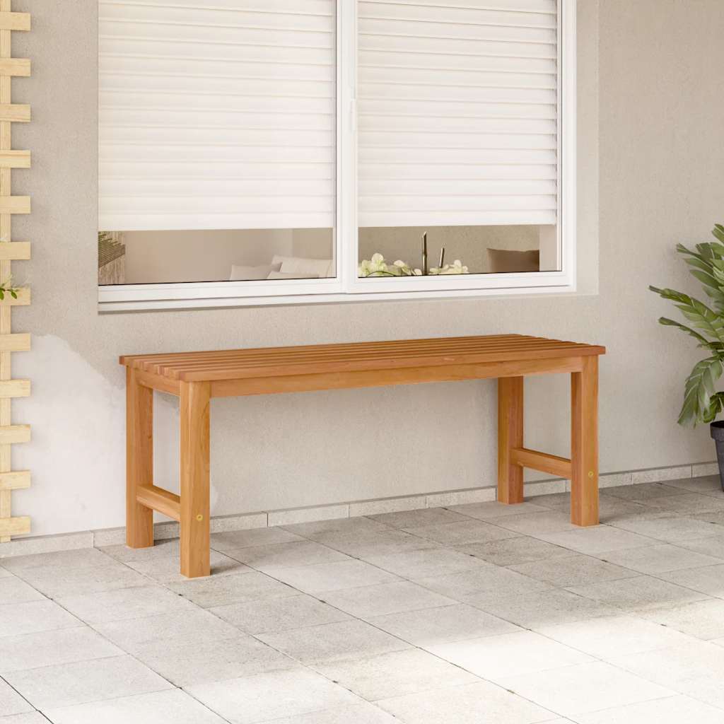 Tuinbank 114 cm massief teakhout is nu te koop bij PeponiXL, paradijselijk wonen!