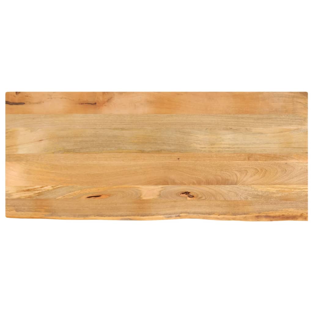 Tafelblad met natuurlijke rand 140x60x2,5 cm massief mangohout is nu te koop bij PeponiXL, paradijselijk wonen!