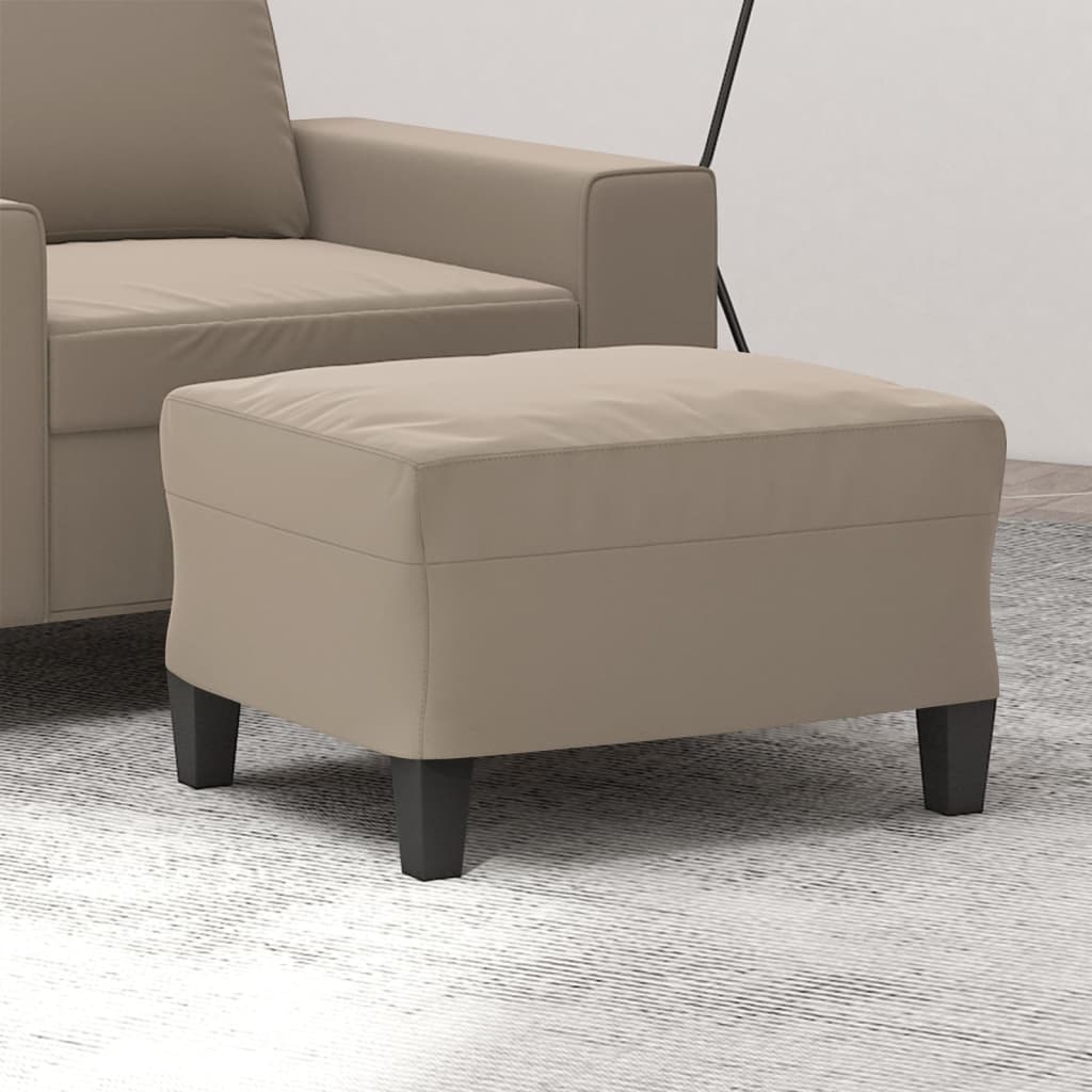 Voetenbank 60x50x41 cm microvezelstof taupe is nu te koop bij PeponiXL, paradijselijk wonen!